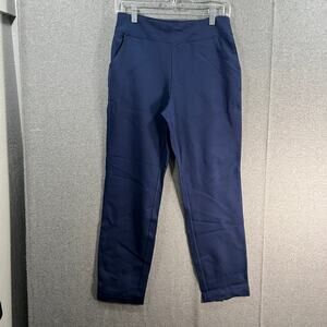 Belle by Kim Gravel Regular Ponte Ankle Pants with Back Zip Twilight, Reg 8